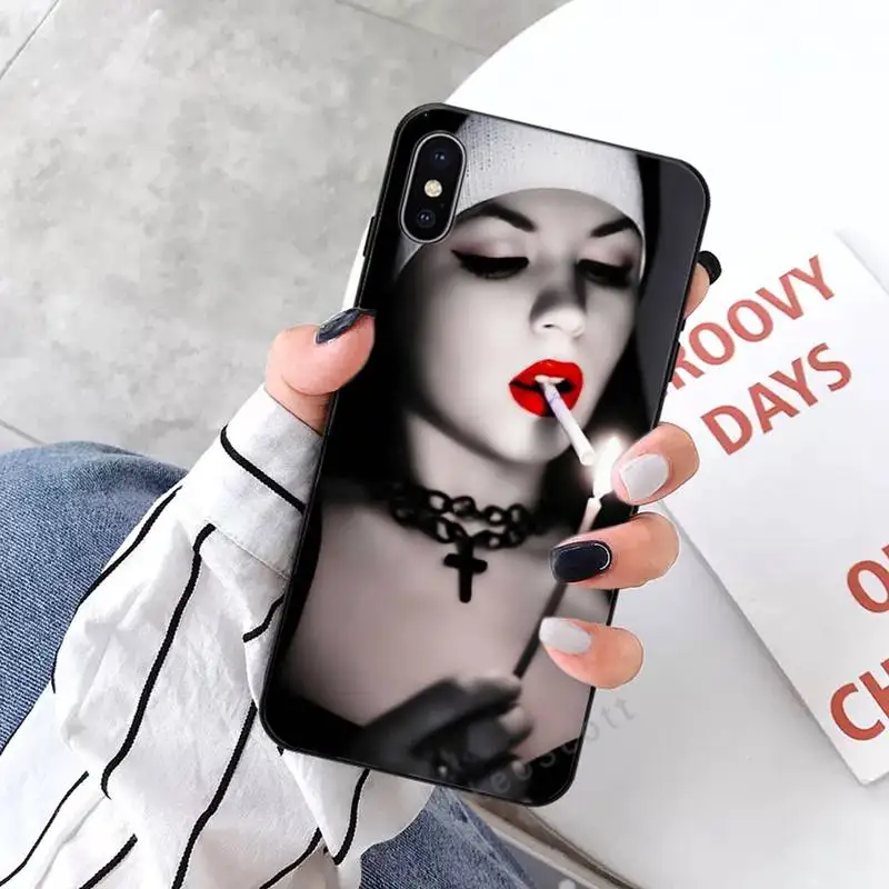 

Sister Nun Phone Case for iPhone 11 12 mini pro XS MAX 8 7 6 6S Plus X 5S SE 2020 XR