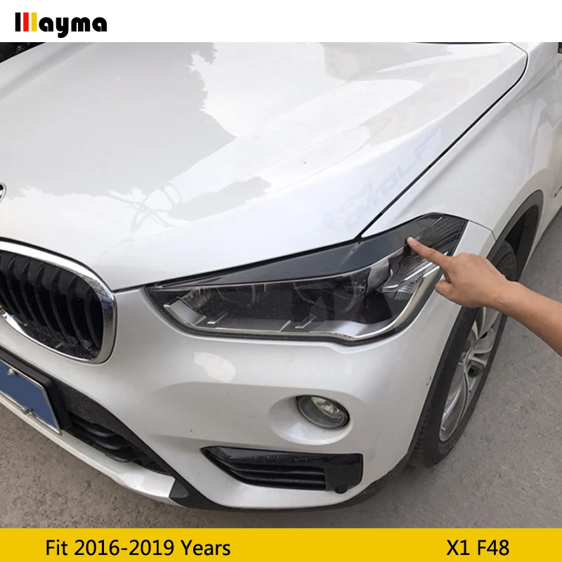 Накладка на фару из углеродного волокна веко для BMW X1 F48 20i sdrive 25i xdrive 2016-2019