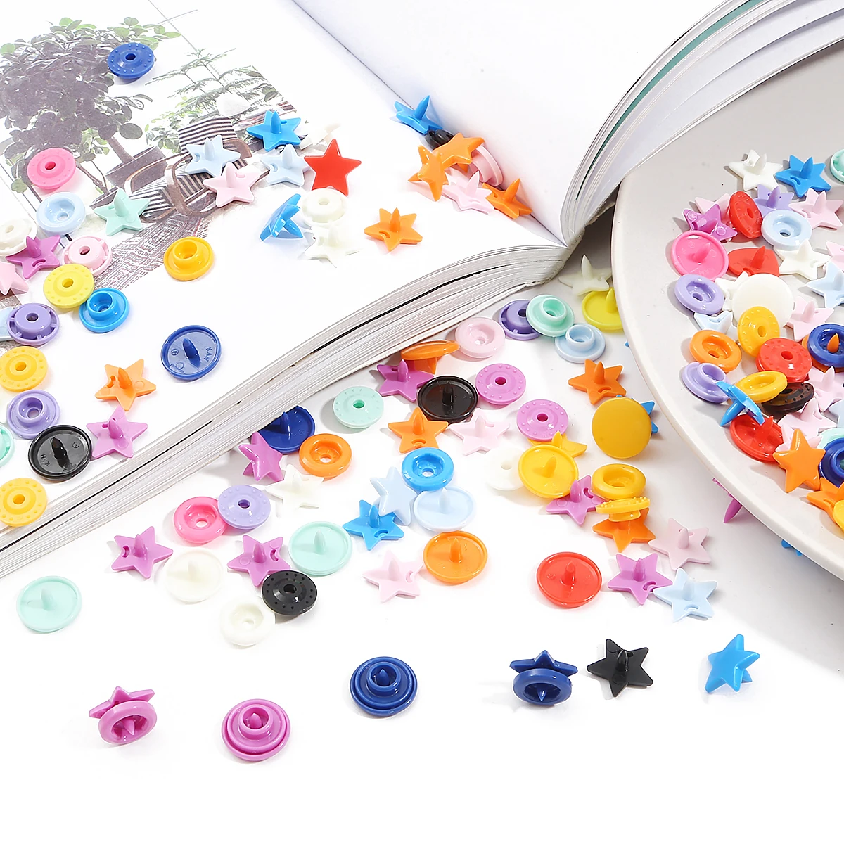Креативные пуговицы Кам в форме звезды пластиковый Пластилин T5 12 мм застежка для