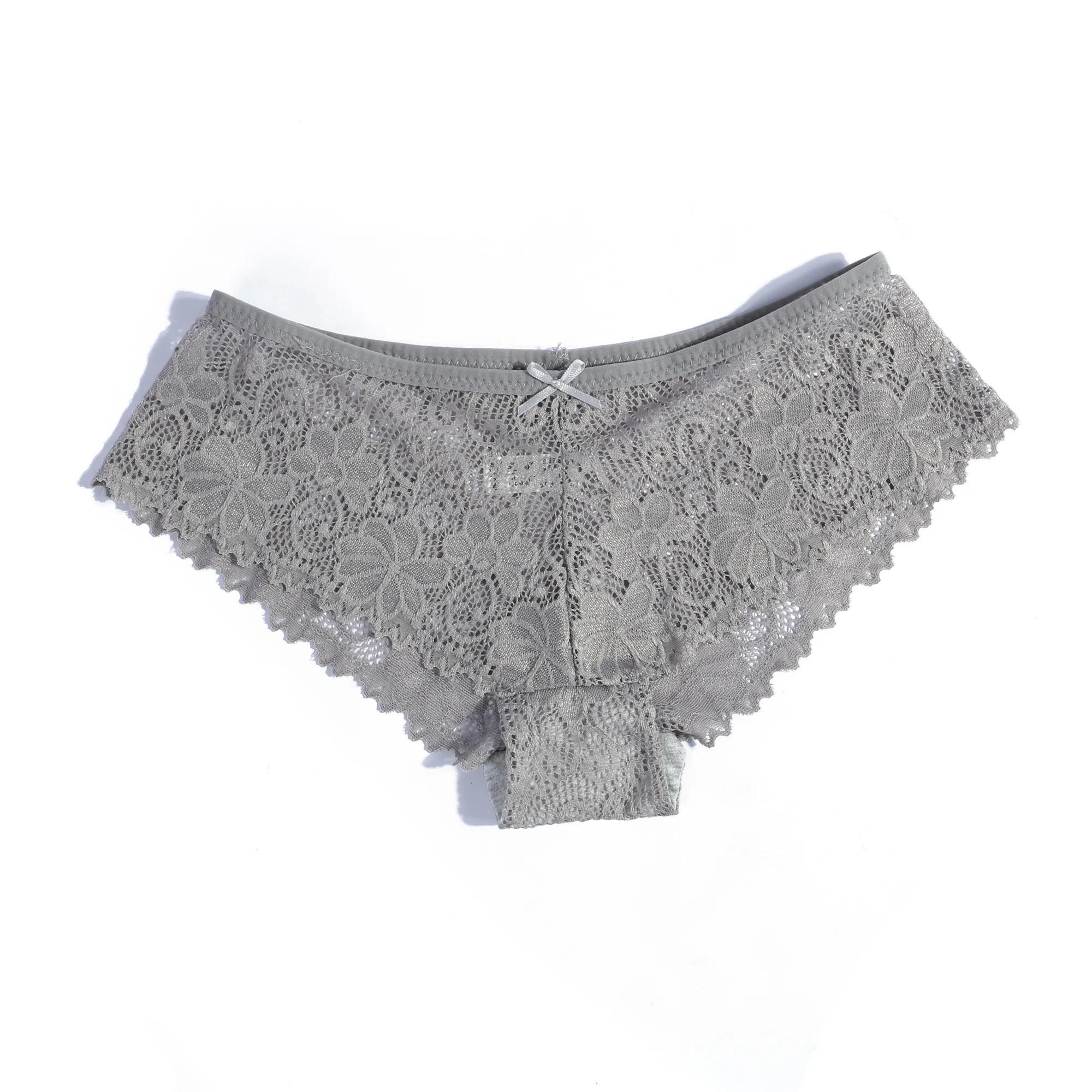 Новые женские кружевные трусики пикантные модные хлопковые с низкой талией
