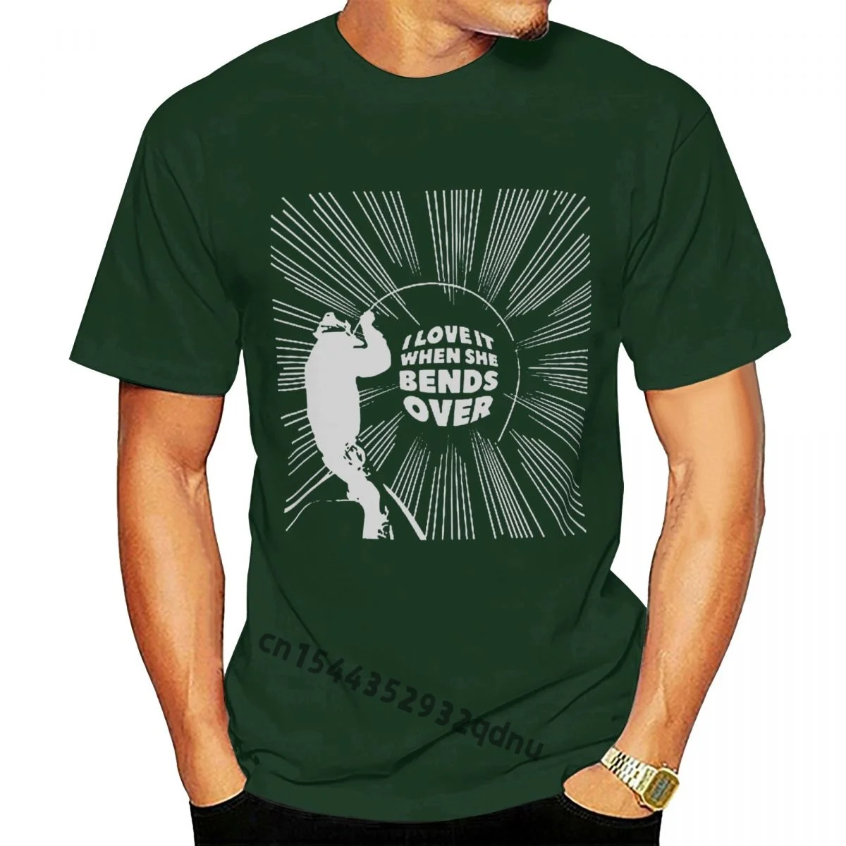 

Casual Plus Size T-shirts Hip Hop Style Tops Tee S-6xl Men I Love It When She Bends Over T-shirt