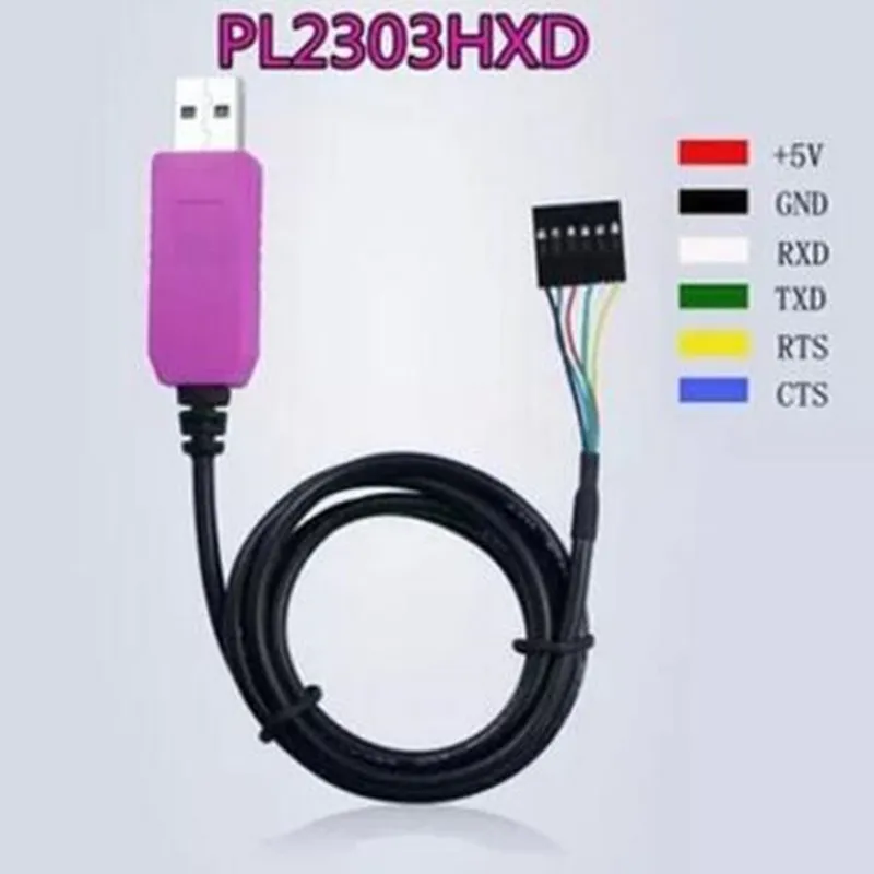 Бесплатная доставка 5 шт. преобразователь PL2303 HXD 6Pin USB TTL RS232