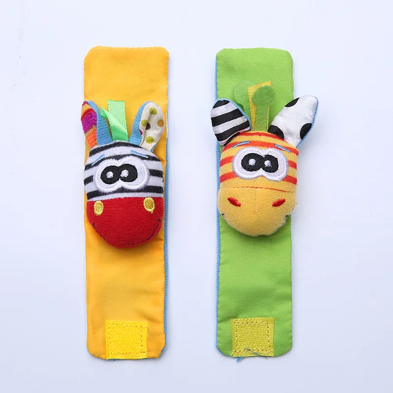 

Baby Rattles Toys Kids Socks Wrist Rattle Cute Cartoon Baby Socks Newborn Rattles Soft Plush Toys for Children Gift