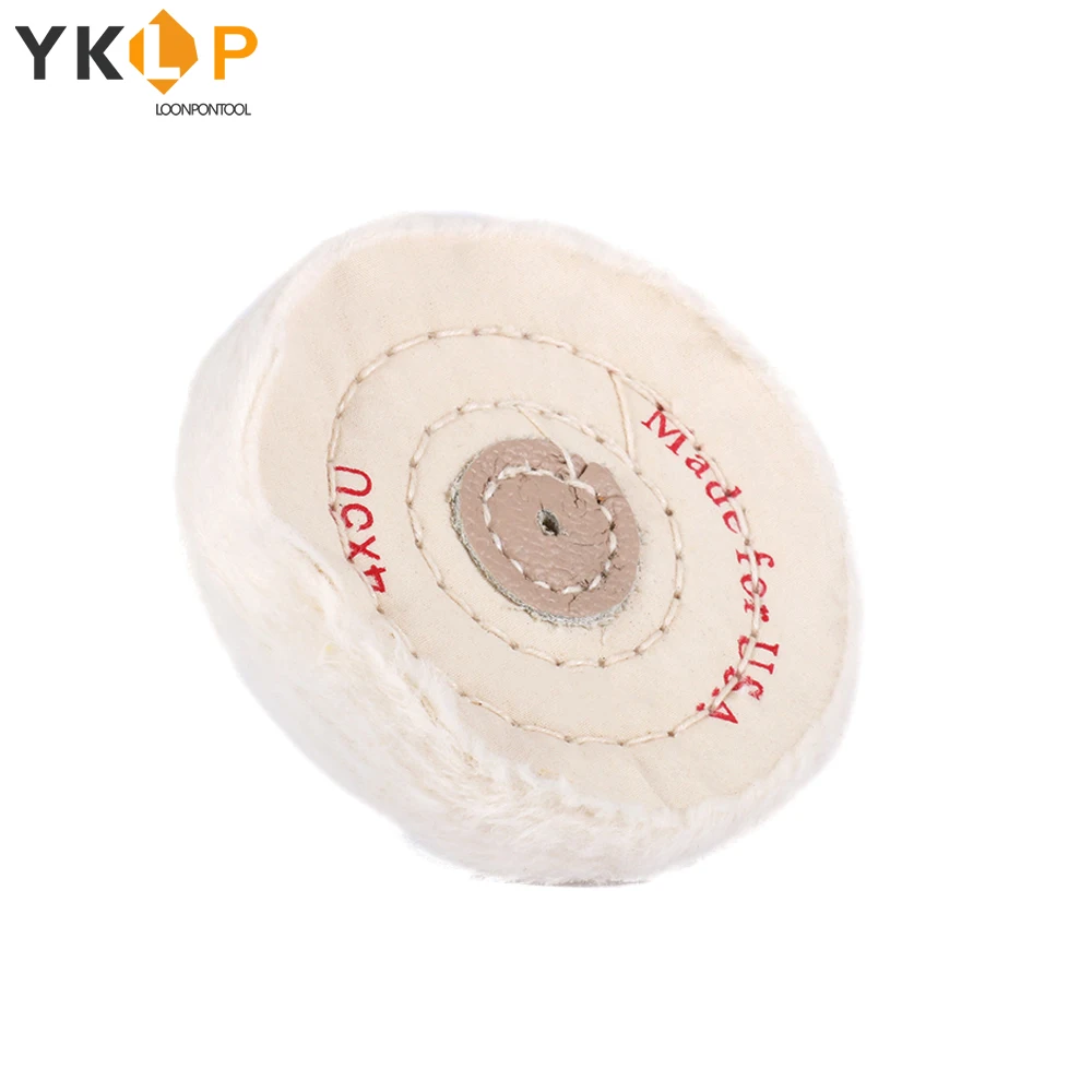 Полировальное колесо из хлопка 100 мм полировальное ткани отверстие 4 буфер Arbor