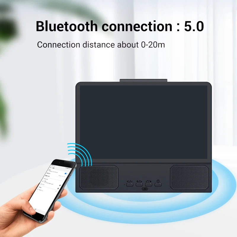 12 inch 3d mobile phone projector to screen magnifier enlarge hd video amplifier bluetooth speaker stand cell phone desk holder free global shipping
