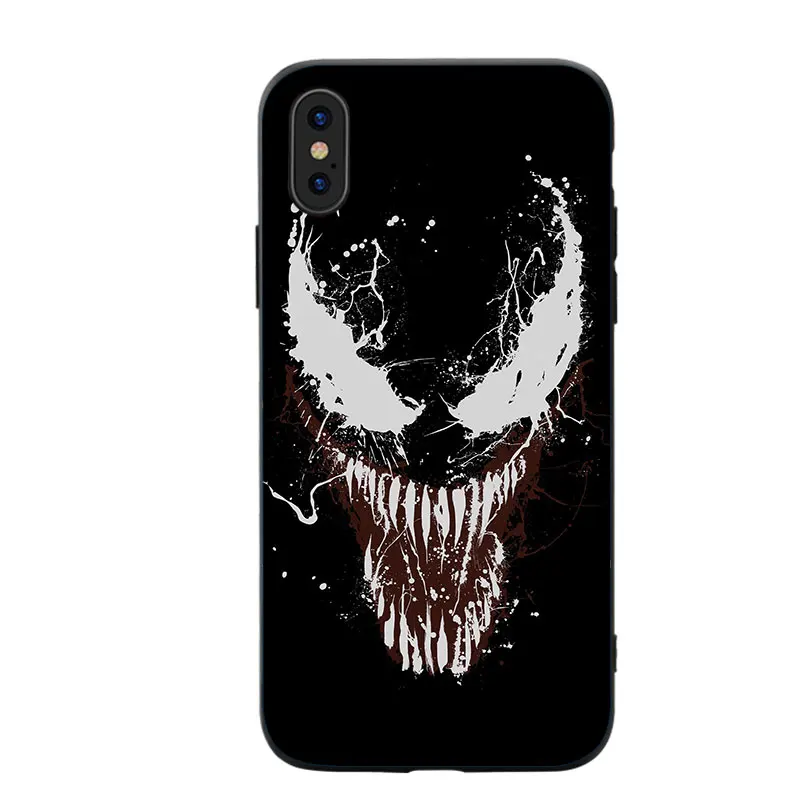 RKQ Hero Venom паук Железный человек мягкий силиконовый чехол для телефона iPhone 5S SE 6 6S 7 8