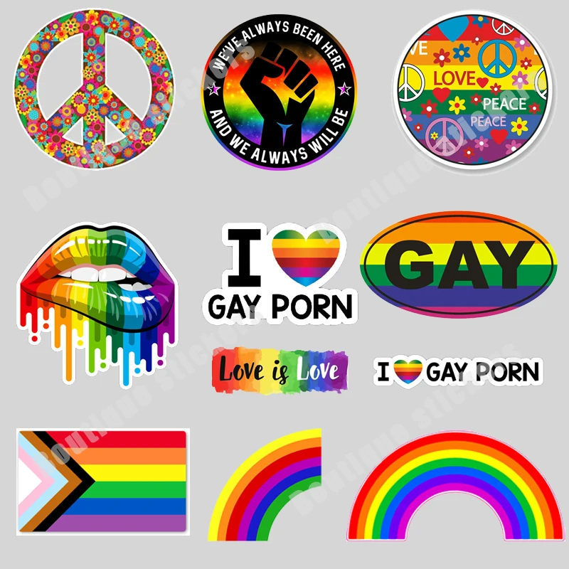 Персонализированные наклейки с логотипом гомосексуалистов ПВХ Виниловые