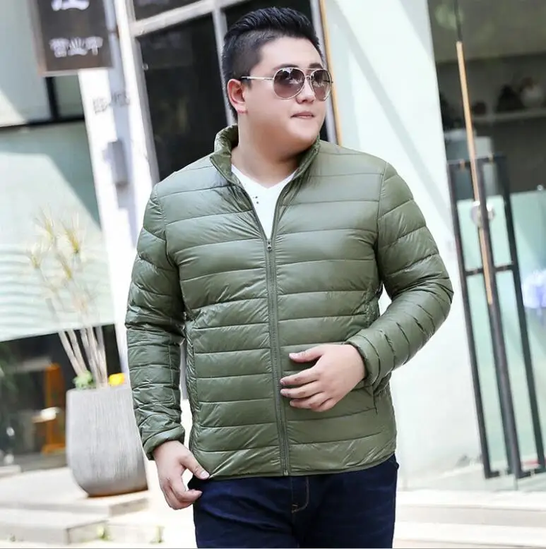 

2020 Autumn Winter Down Cotton Jacket Men Casual Stand Collar Coat Portable Outwear Windproof Jacket