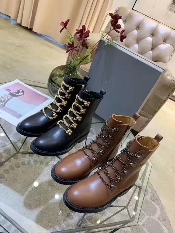 Женские кожаные ботинки botas mujer женские зимние ботильоны для цепного привода
