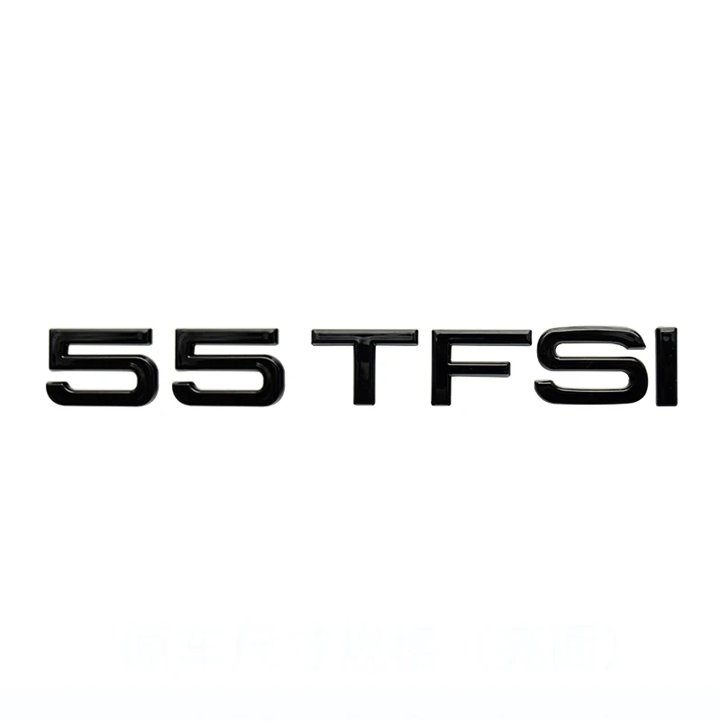 Глянцевые черные буквы для Audi A3 A4 A5 A6 A7 A8 A4L A6L A8L Q3 Q5 Q7 Q8 35TFSI 40TFSI 45TFSI 50TFSI 55TFSI TDI TFSI