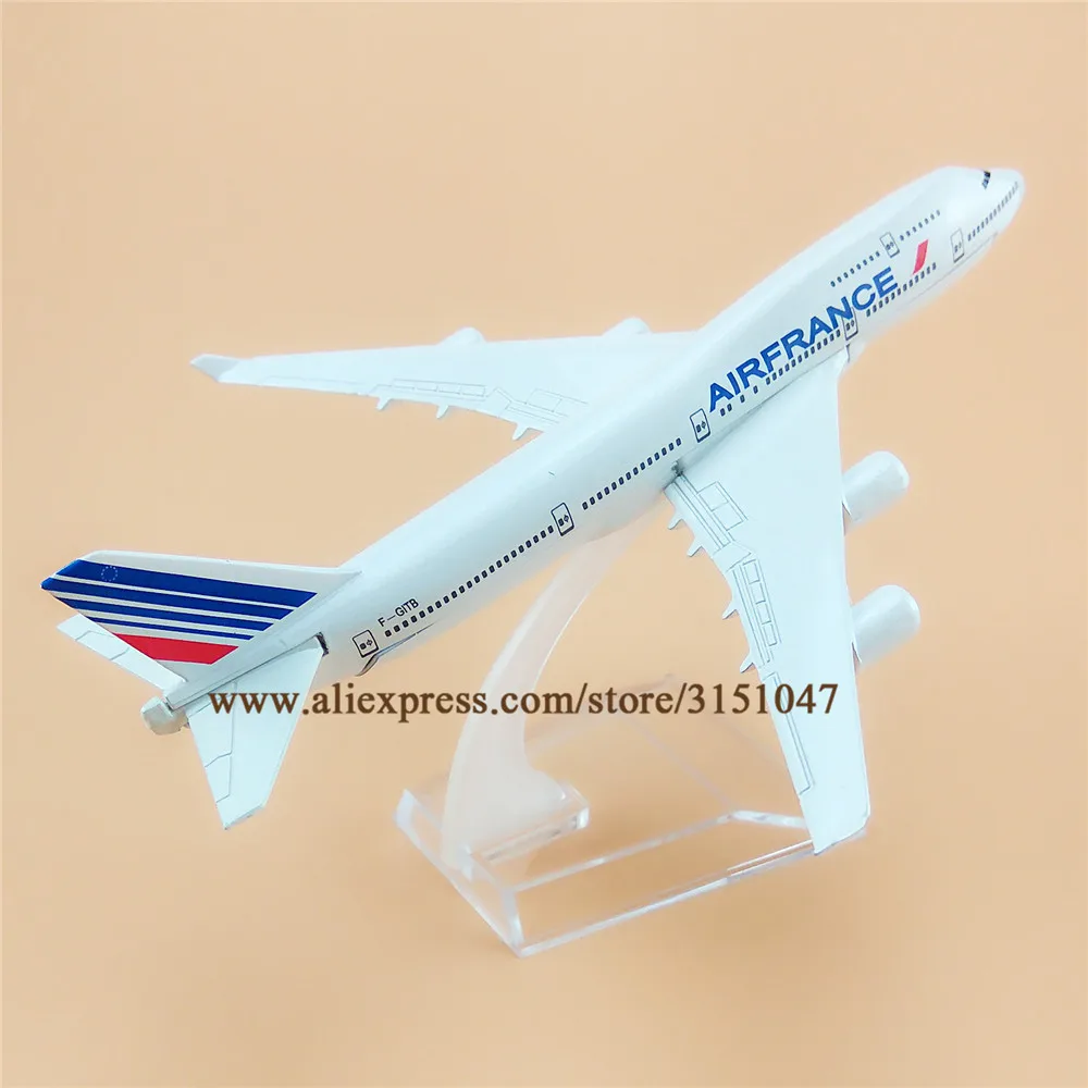 16 см Air France AIRFRANCE Boeing 747 B747 Airlines модель самолета Модель сплав металлический самолет
