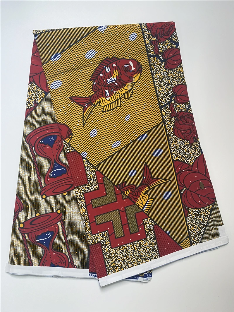 100% хлопок воск африканская ткань с принтом Анкара новейшая самая дешевая