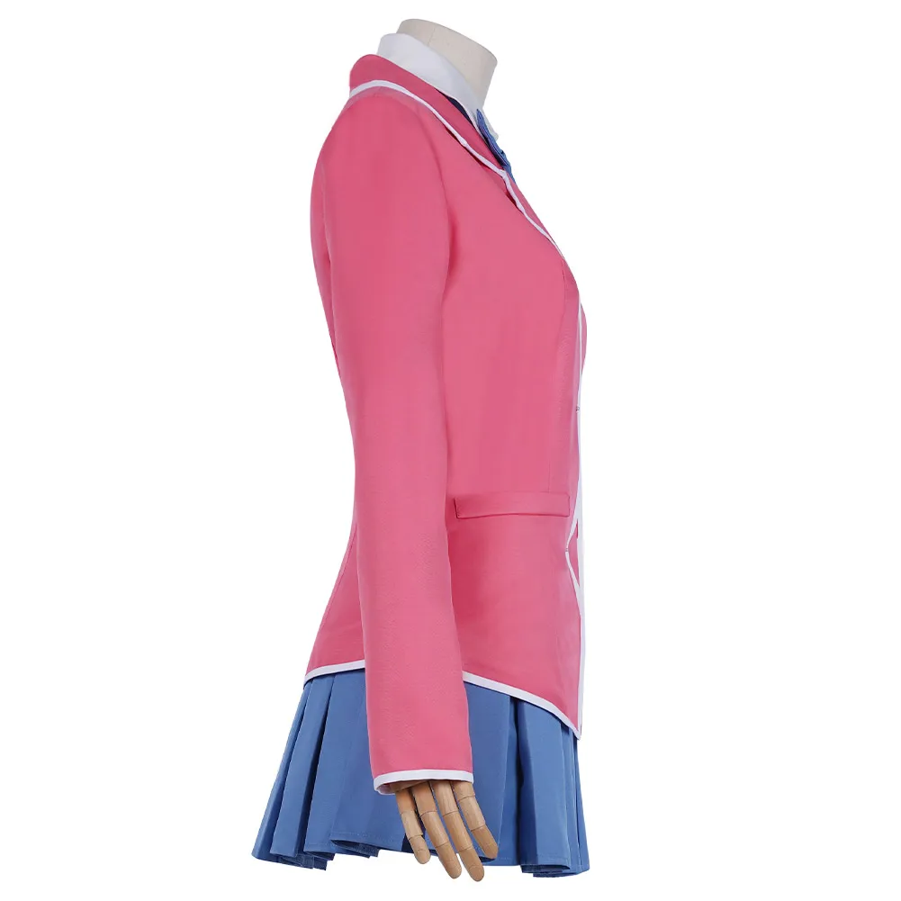 Костюм для косплея масаки Киоко розовая униформа пальто + юбка костюмы наряды на