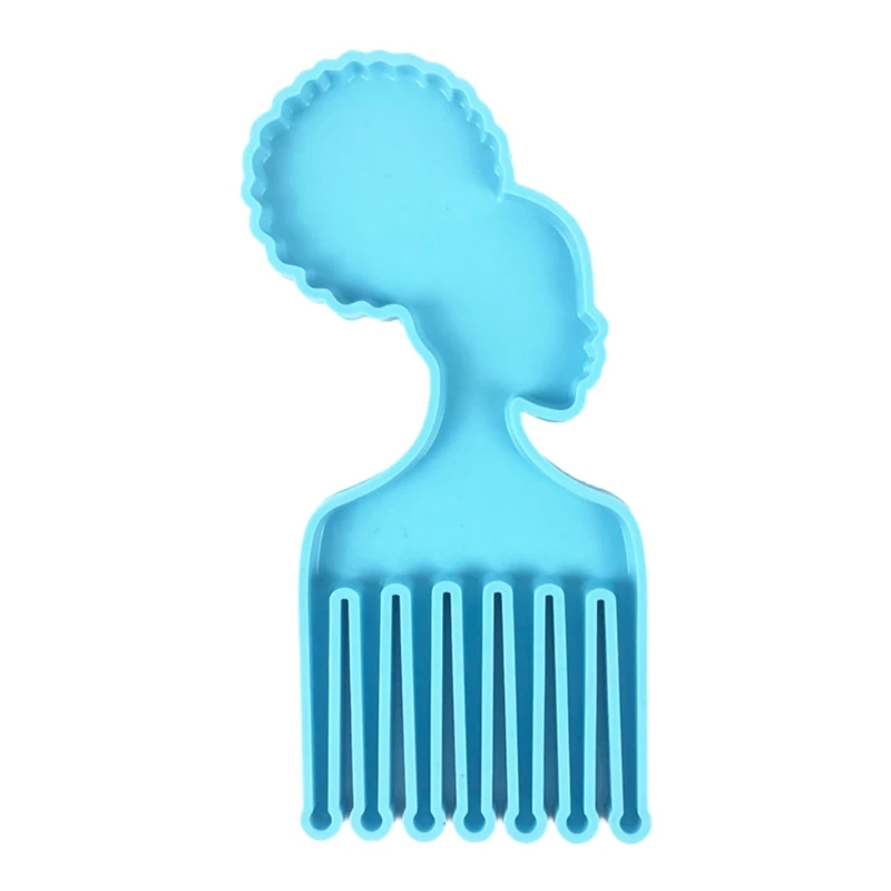 

DIY Crafts African Men Women Heads Shaped Combs Epoxy Resin Mold Silicone Mould 83XF