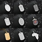 Ожерелья-цепочки из нержавеющей стали, ожерелье с кулоном с мусульманским и арабским принтом Аллаха для женщин и мужчин, круглые ювелирные изделия с мусульманским Кораном и арабской картой