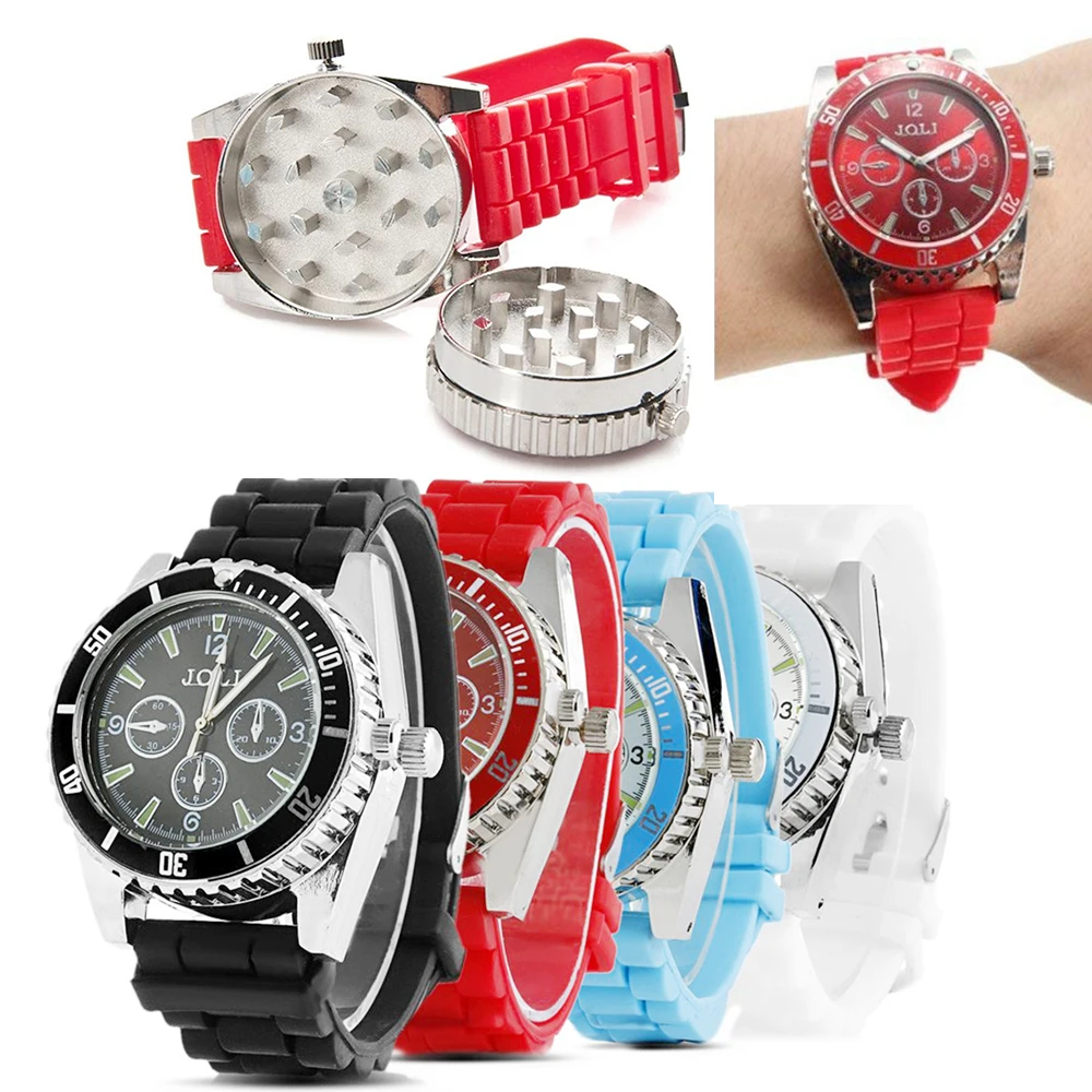 

10Pcs Watch Tobacco Grinder Smoking Herb Spice Crusher Smoke Grinders Pipe Cigarette Accessories Filter Amoladora