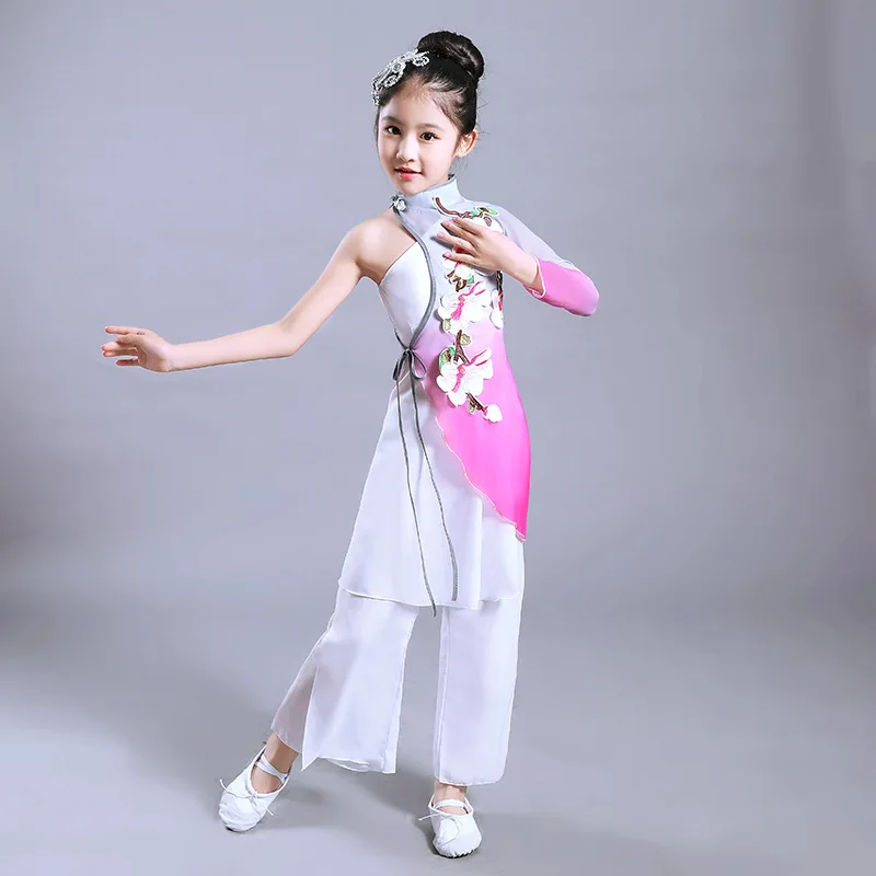 Традиционный китайский костюм народного танца для женщин танцевальные костюмы