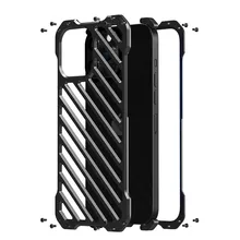 Hollow Out Super Cool Design Shockproof Armor Aluminum Alloy Metal For Iphone 13 12 Pro Max Mini Men Back Cover Protector Case
