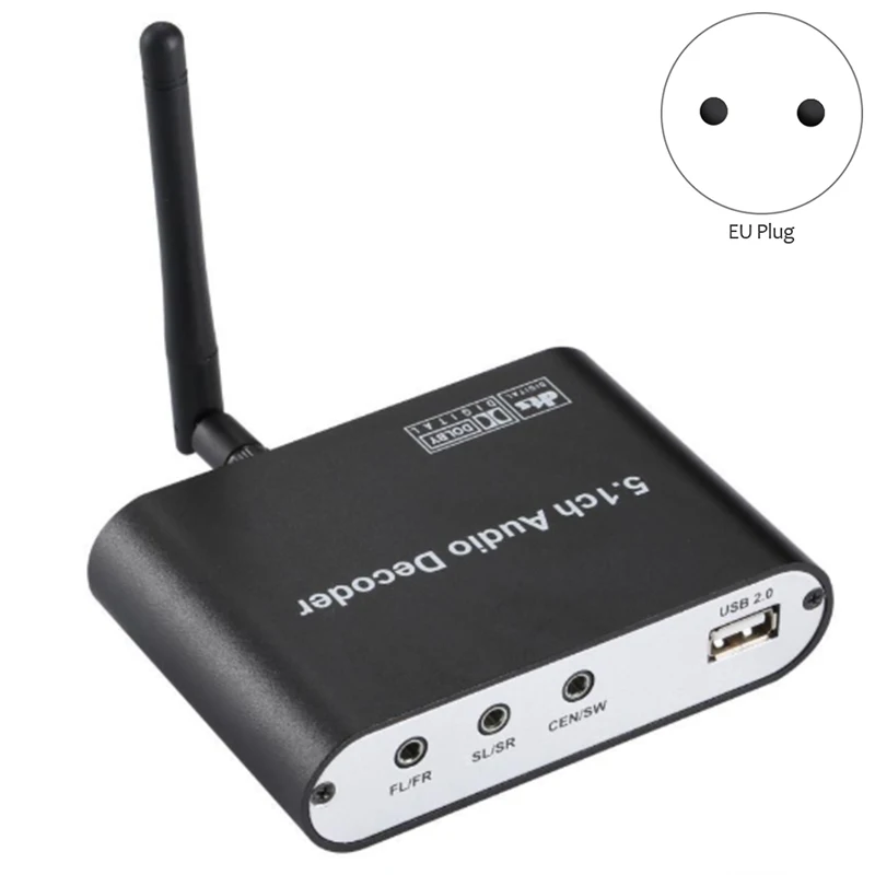 AMS DA615 5.1CH o декодер Bluetooth 5 0 приемник DAC беспроводной адаптер оптический