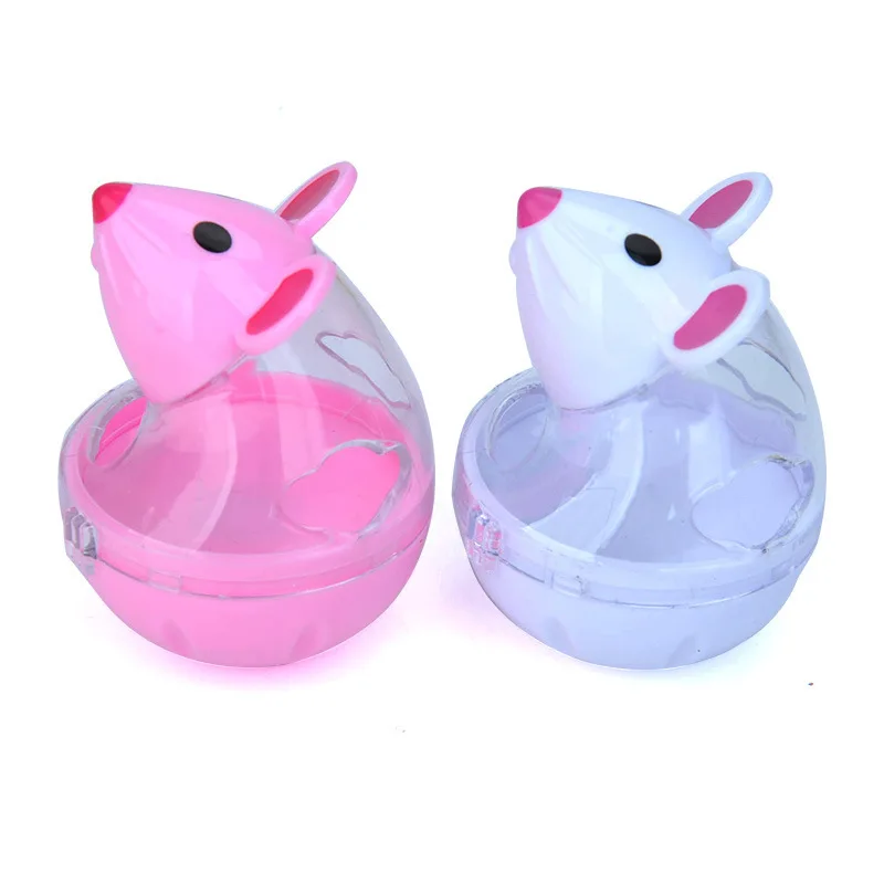

1PC Cat Toy Mice Food Rolling Leakage Dispenser Bowl Pet Feeder Playing Training Funny Toys For Cat Kitten Cats Toy Pet Supplies