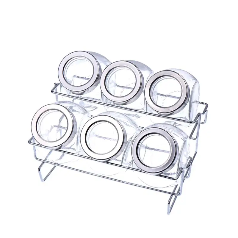 1 Набор стеллажей для специй двухслойная герметичная кухонная полка ресторана |