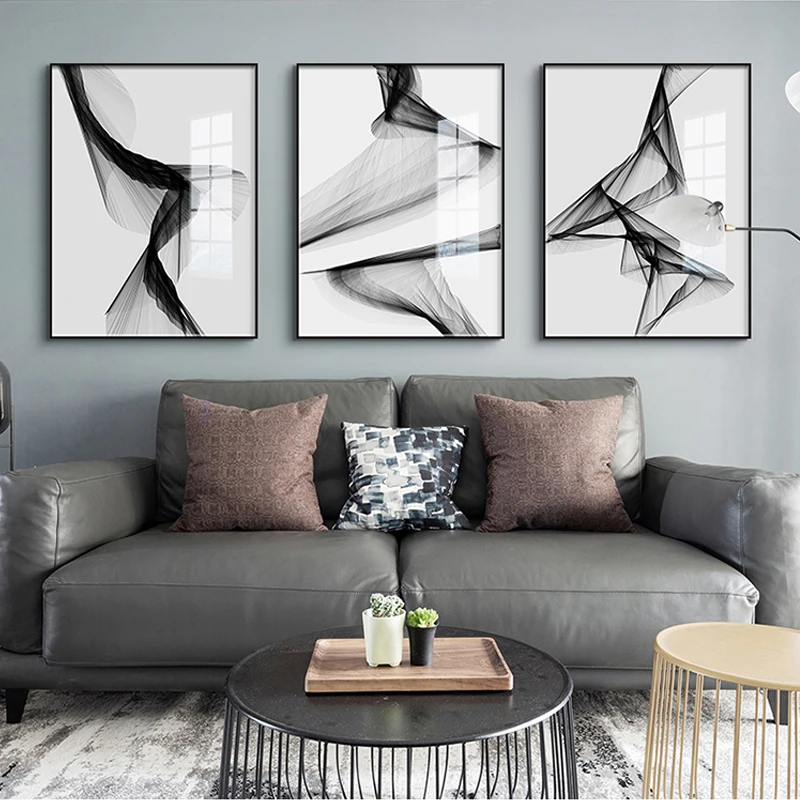 Modern Minimalist Waterproof Canvas Wall Art Painting for Home Decor - Stylish Room Decoration image 2
