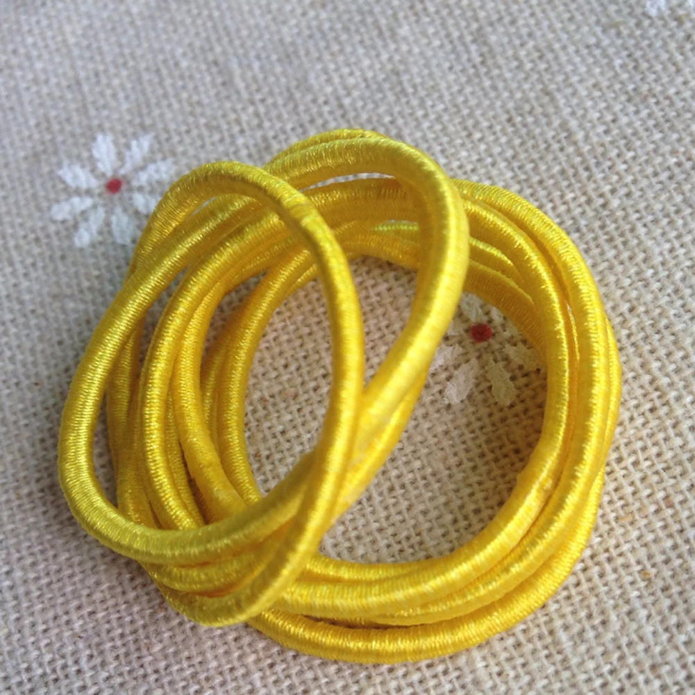 Детские для девочек 50 шт./лот Толстые Бесконечные резинки волос эластичные