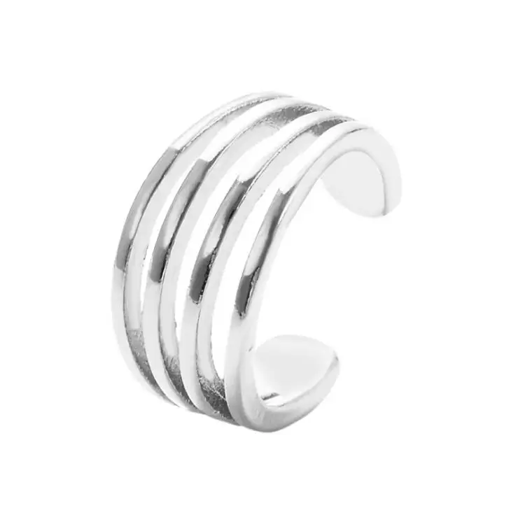 Европа и США простые серьги дикая линия зажим для на Хрящ уха четырехслойные