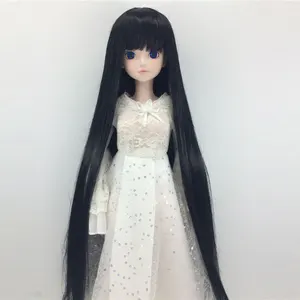 13 14 16 18 Bjd SD парик длинные черные волосы высокая температура провод BJD парик для BJD куклы много цветов