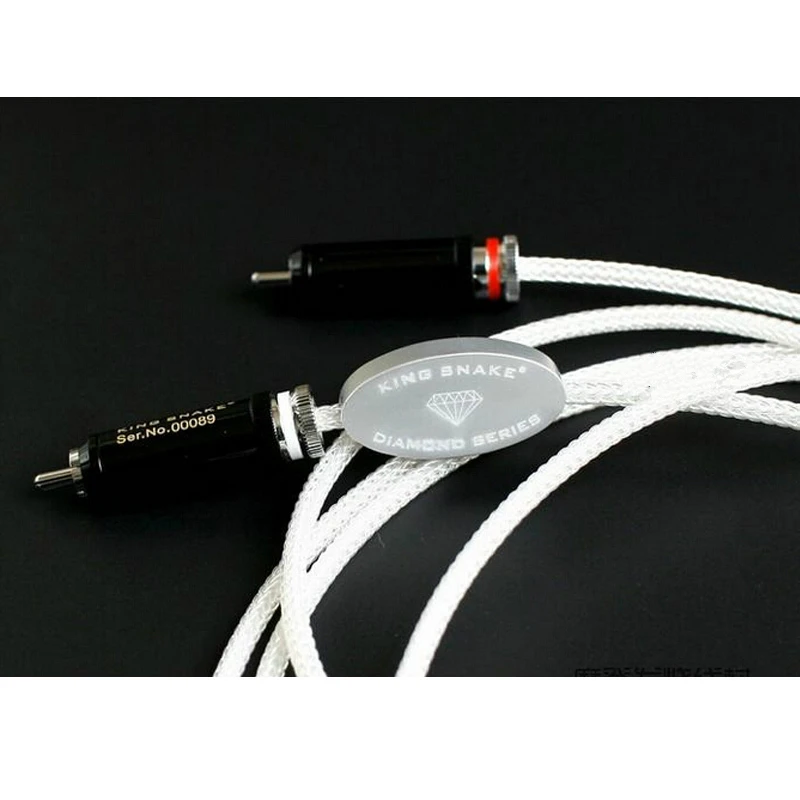 Hi end King Snake Diamond series серебристый с интерфейсом CRYO 196 HIFI аудиокабель RCA 1 5 м|Кабели VGA| |