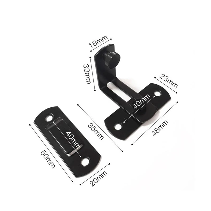 Американский замок для двери сарая из нержавеющей стали раздвижной 48*35 мм часть