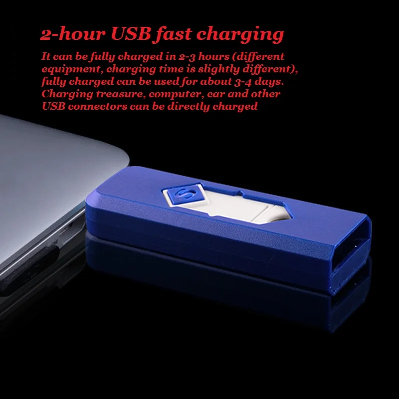 Креативная маленькая перезаряжаемая USB ветрозащитный негорящий Электрический электронная зарядка прикуриватель бездымный супер зажигалки Человек