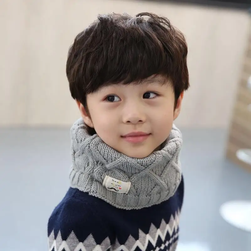 

Autumn winter Korean version of children's scarf baby boy scarf girls neck wrap children winter warm wool scarf trend