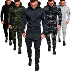 Костюм спортивный мужской Камуфляжный из 2 предметов, кофта и штаны милитари худи, тактический свитер, на осень-зиму