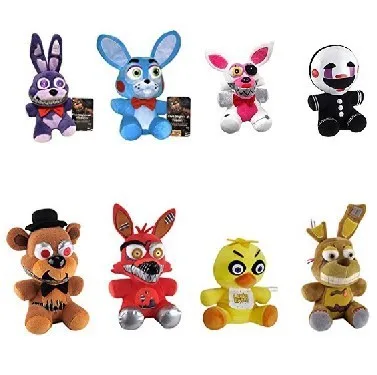 Fnaf fazbear плюшевые игрушки пять ночей у свободного окрашивания Мягкая кукла кекс