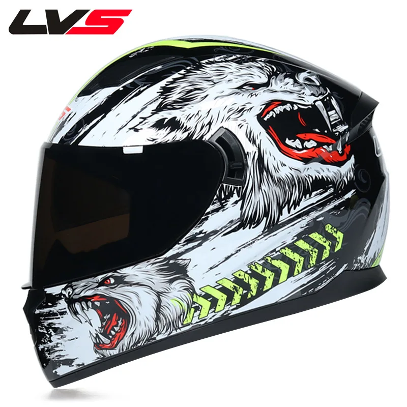 DOT Full Face with Removable Washable Inner Lining Motorcycle Helmet Dual Lens Racing Casco Moto Helmet Motocross Casco
