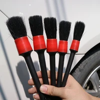 detailing brush set car cleaning brushes for car leather air vents rim cleaning dirt power scrubber drill brush dust clean tool