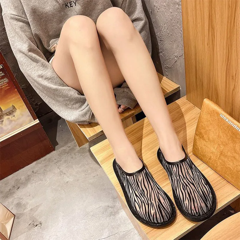 Gioio Spring 2021 flat loafer single shoe one foot muller shoes High Quality Ladies Black Sexy Leopard print fabric Footwear