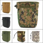 Поясная Сумка Molle с карманом, Военная Тактическая камуфляжная сумочка на шнурке для охоты, аксессуары для кемпинга и охоты