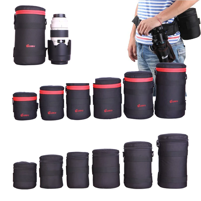 Чехол для объектива камеры водонепроницаемый чехол из полиэстера мягкая Сумочка