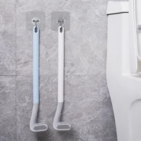 durable silicone brush gold toilet brush creative long handle toilet cleaning brush household cleaning tools bathroom products