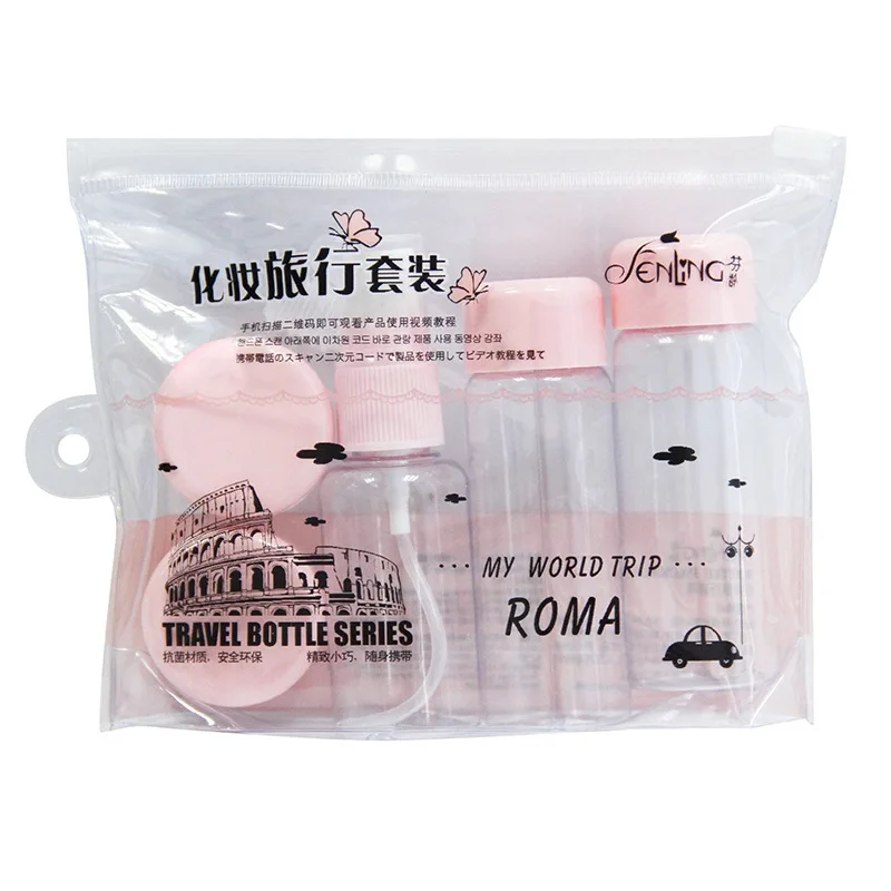 Дорожный мини Косметический Горшок для макияжа 7 шт./компл. пластиковые