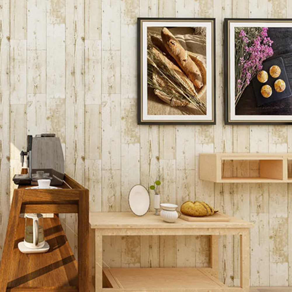 Виниловая самоклеящаяся настенная наклейка Классическая деревянная доска для