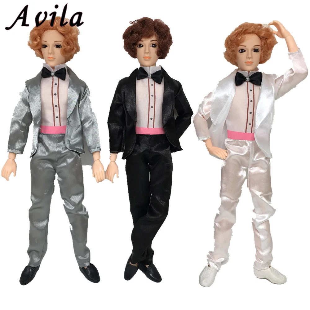 Один шт. Повседневная Одежда для куклы рубашка мальчика костюм штаны Мужская