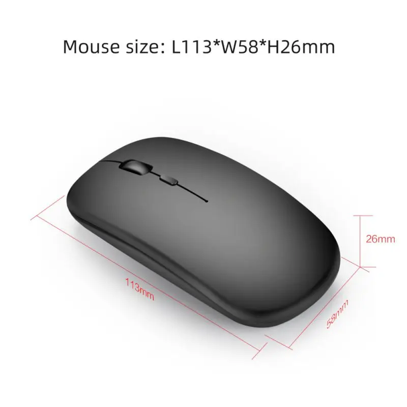 Двухрежимный беспроводной мышь Bluetooth 2 4G Прочный Удобный ноутбук ПК Игровые мыши