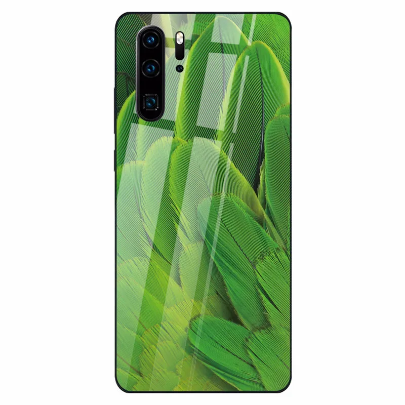 05 Чехол из закаленного стекла для huawei P30 P20 Lite mate 20 Lite перо черный чехол s для huawei Honor 9 10 Lite 8X MAX P Smart Z Nova 3 - Цвет: 05