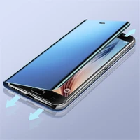 clear view smart mirror case for samsung galaxy note 10 flip stand case for samsung galaxy note 10 plus cover