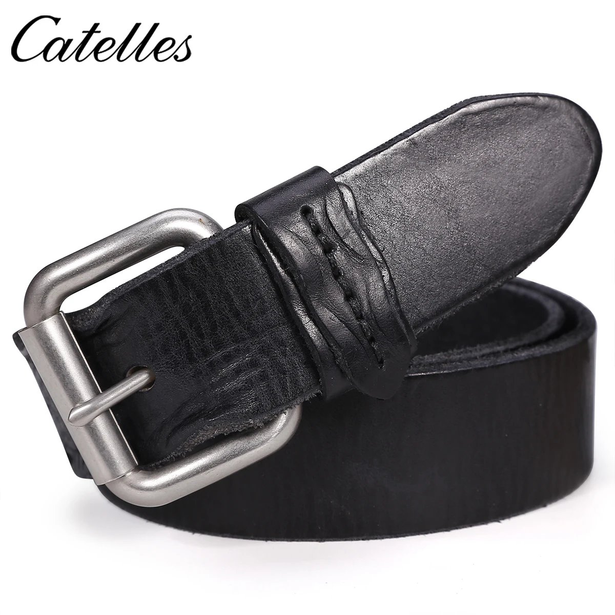 

Новый мужской ремень с пряжкой квадратной формы из искусственной кожи роскошный высококлассный ремень из воловьей кожи мужской ремень для ...
