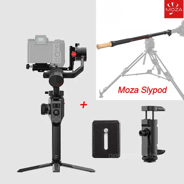 Moza Aircross 2 3-осевой портативный гидростабилизатор камеры PK DJI Ronin SC Ronin-SC Zhiyun Crane 2 - Цвет: add moza slypod