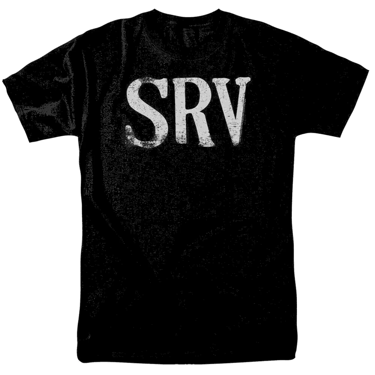 Футболка с логотипом Stevie Ray Vaughan SRV Лицензированная классическая черная футболка